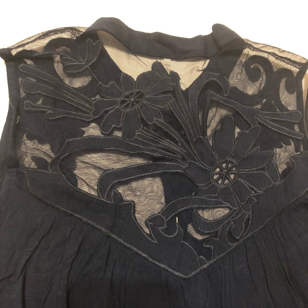 Free People Navy sleeveless top size small - Picture 3 of 10